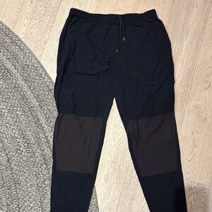 lululemon athletica Black Joggers with Brown Panels